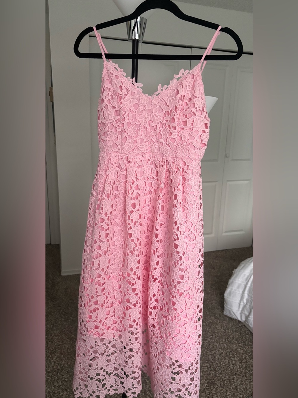 ASTR Pink Sheer Mesh Slip